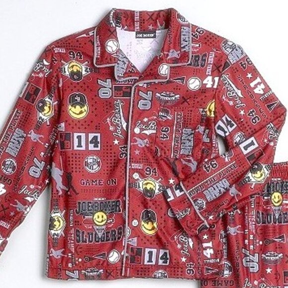 JOE BOXER Pajama Pant Set 2-PC Sleepwear GAME ON Boys JB Sleep Set 4/5 (XS) VTG - Picture 2 of 4